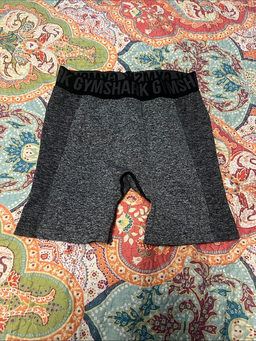 Gymshark Women’s Black & Gray Seamless Bike Shorts